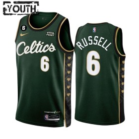 Dres Boston Celtics Bill Russell 6 Nike 2022-23 City Edition Zelena Swingman - Dječji